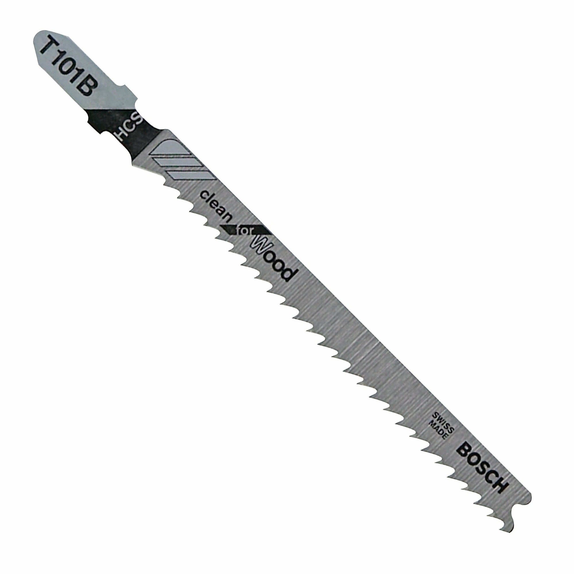 Bosch Clean Wood Cutting T-Shank Jig Saw Blades — 4in., 10 TPI, 100 Pcs, Model# T101B100